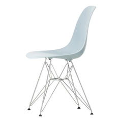 Vitra - DSR Plastic Chair - Chrome Frame - Charles & Ray Eames | Bluish Gray