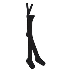 Silly Silas - Organic Cotton Strap Socks | Black