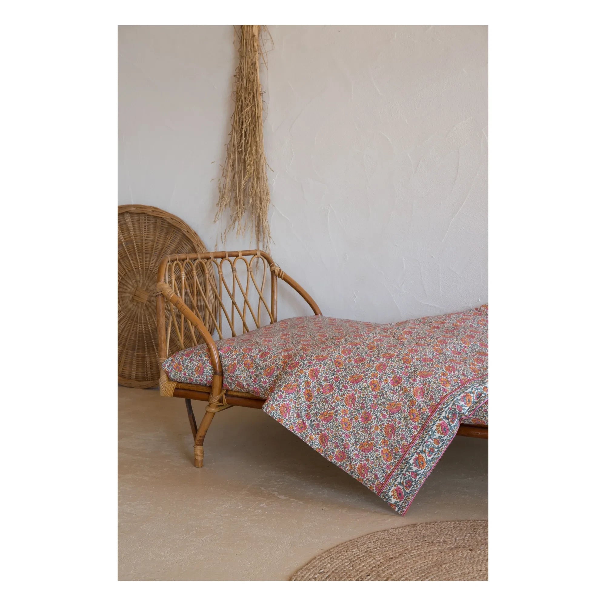 Louise Misha - Organic Cotton Noemie Duvet Cover | Orange