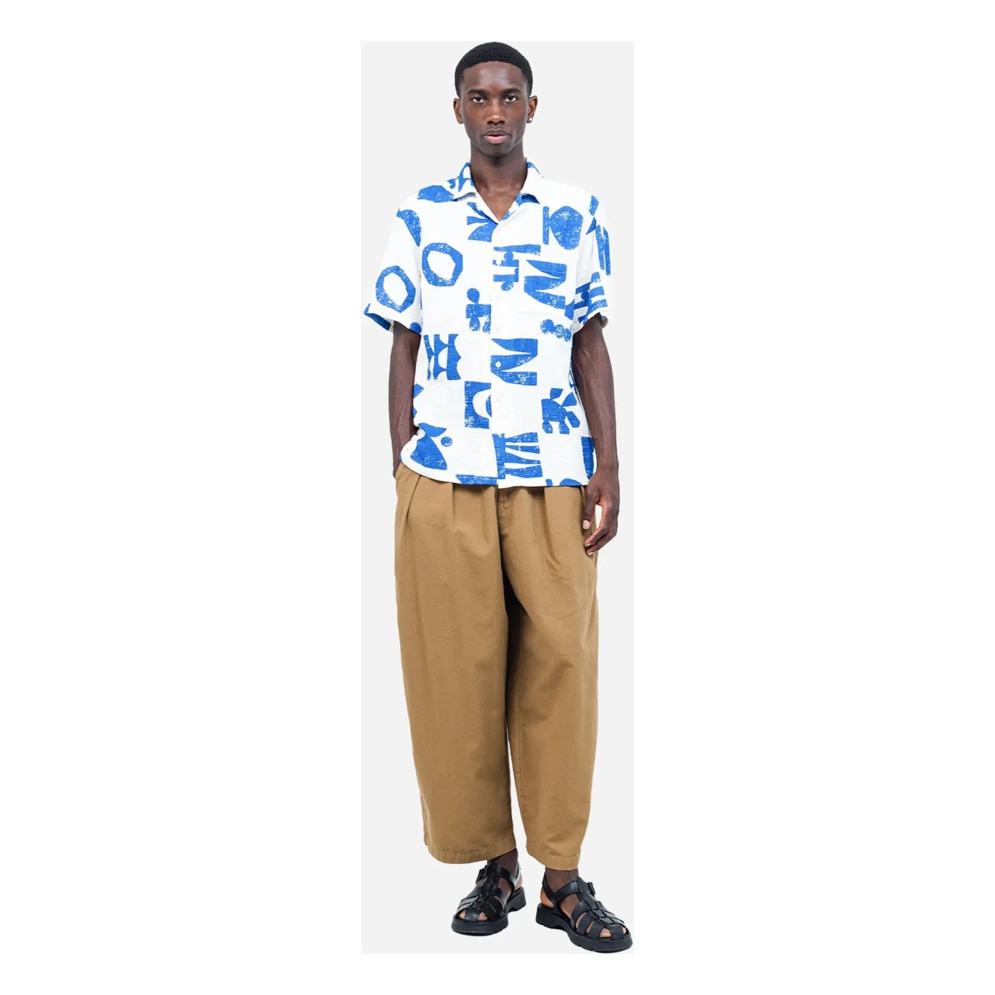 Olow - Aloha Shapes Shirt | White