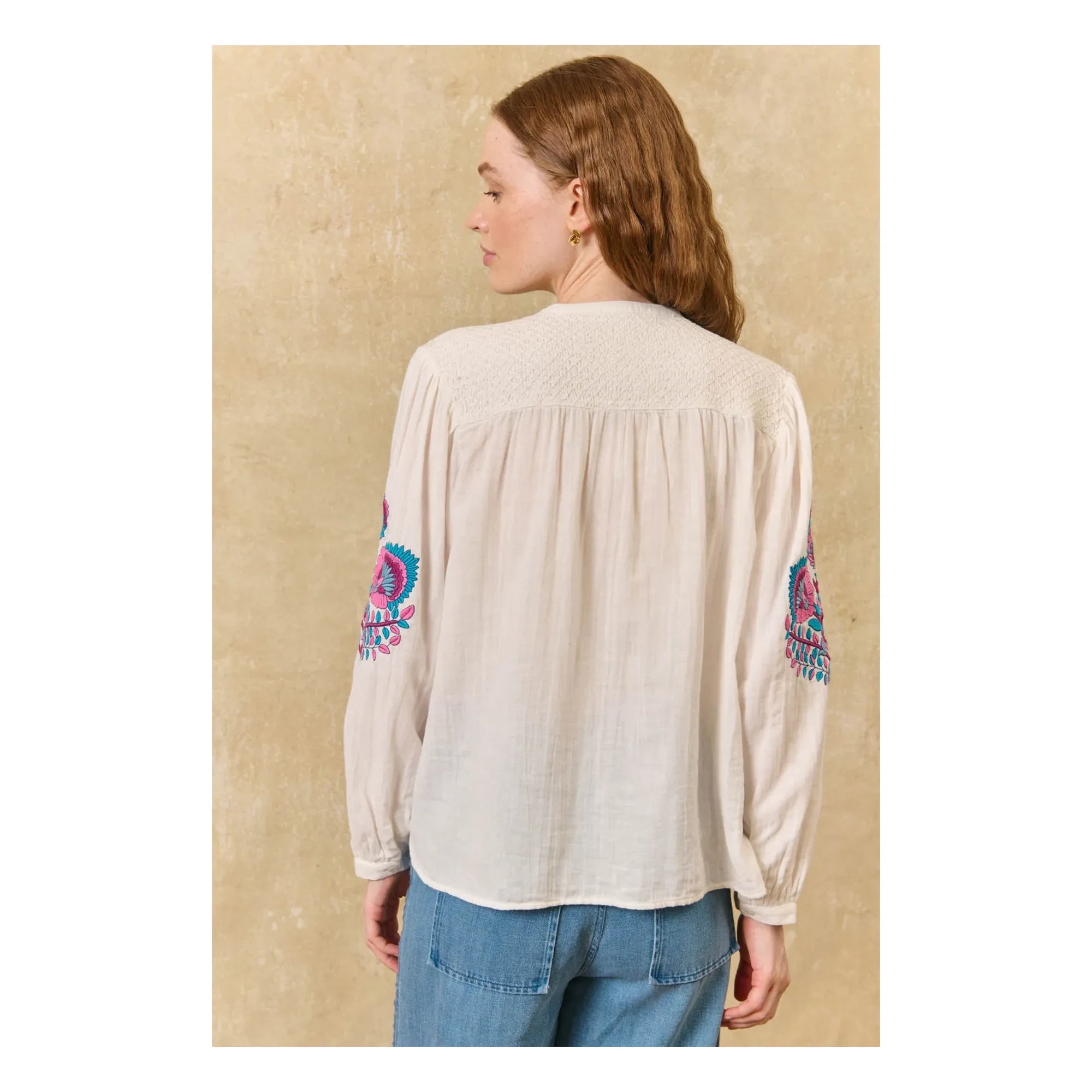 Louise Misha - Jeanne organic cotton blouse | White