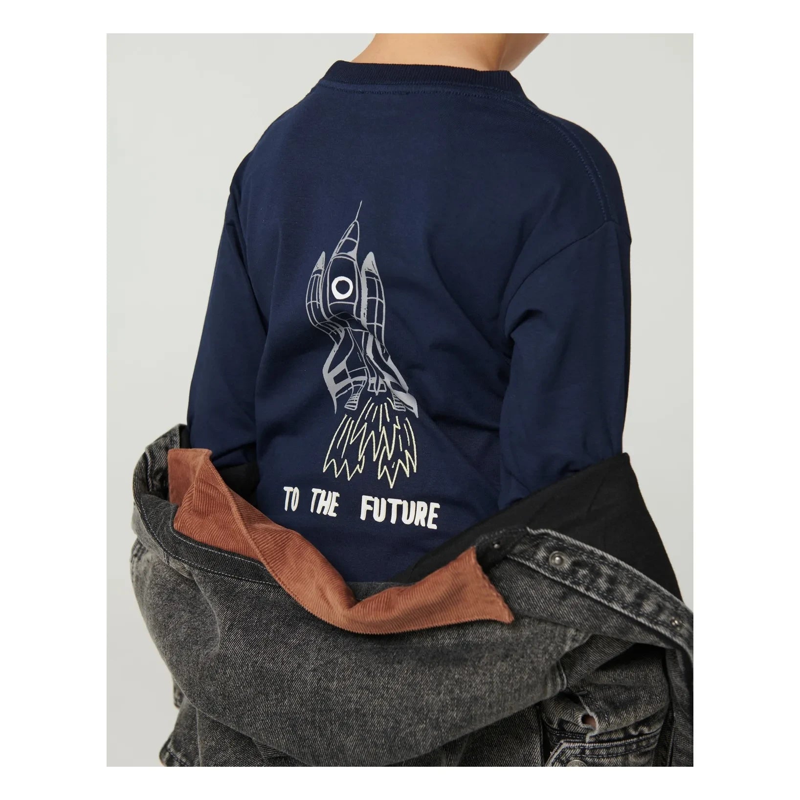 Copenhagen Colors - Organik Pamuk Rocket T-Shirt | Lacivert