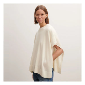 Bompard - Cashmere Boat Neck Poncho | Natural