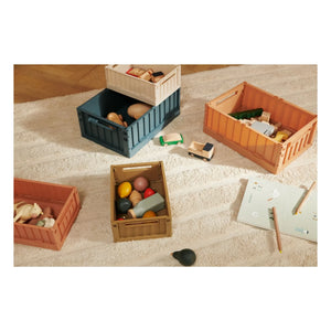 Liewood - Weston Collapsible Baskets - 2-Piece Set | Whale Blue