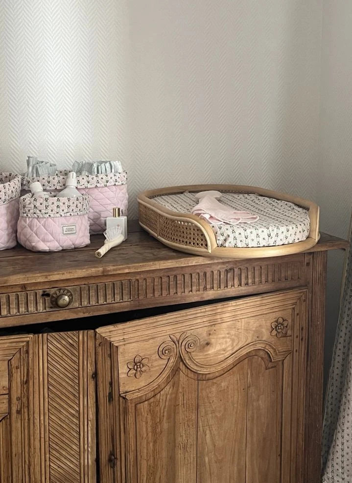 Editions Aimable - Paolo rectangular storage basket | Dragée Pink Gazlı