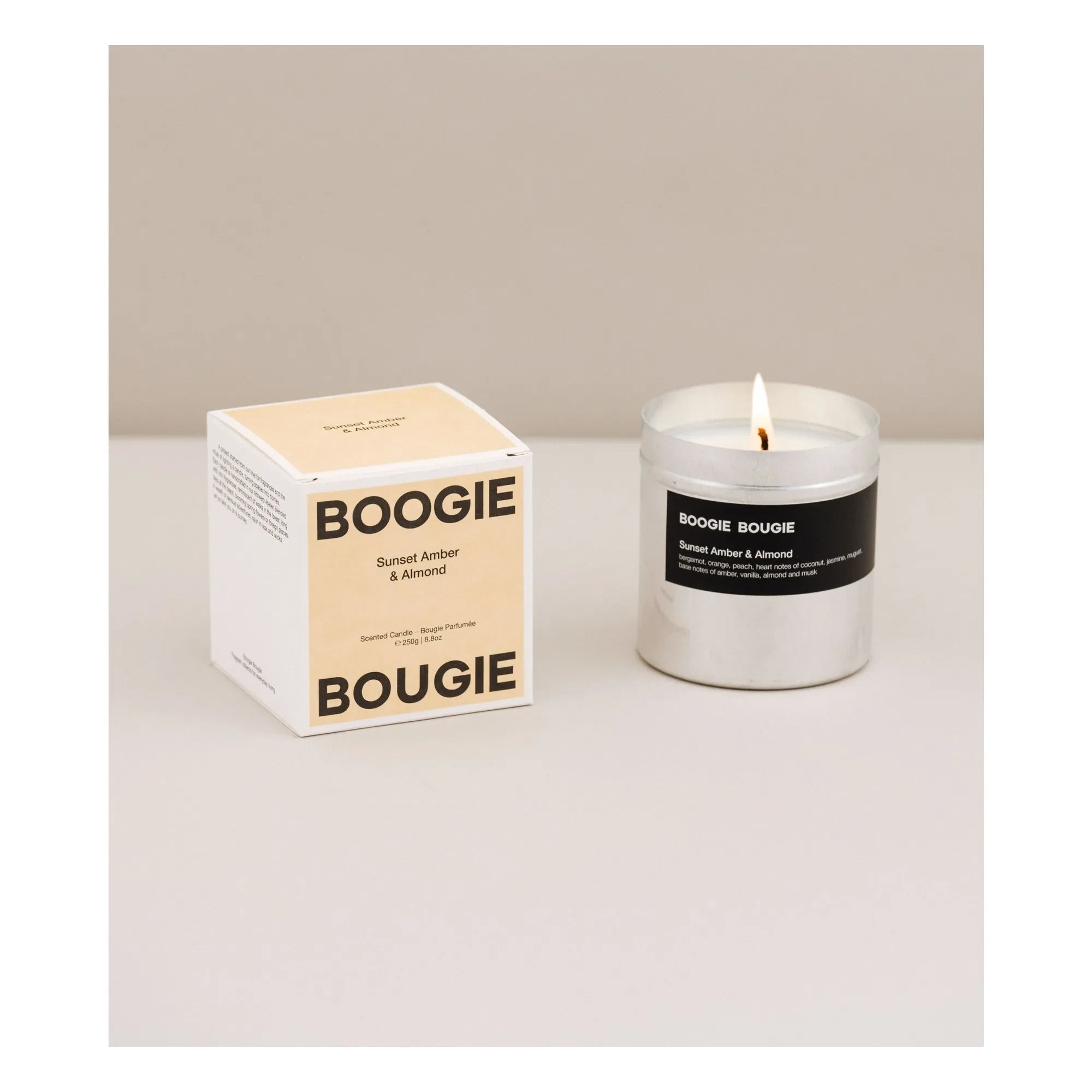 Boogie Bougie - Sunset Amber & Almond Candle