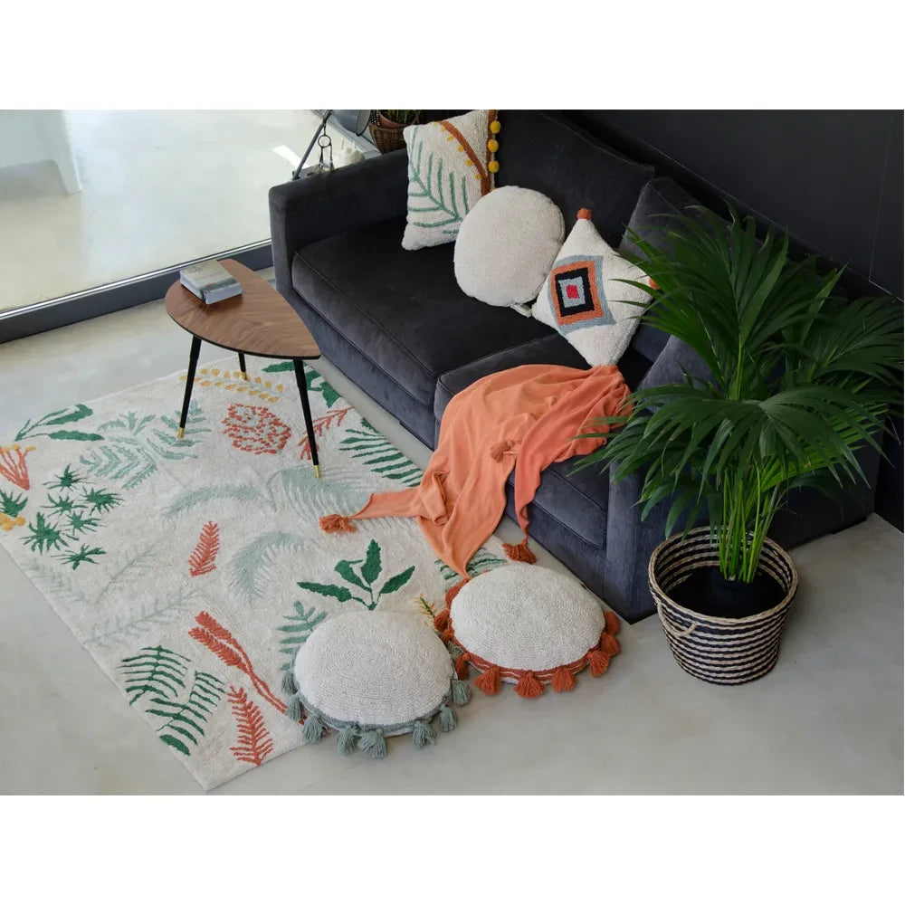 Lorena Canals - Round Floor Cushion | Terracotta