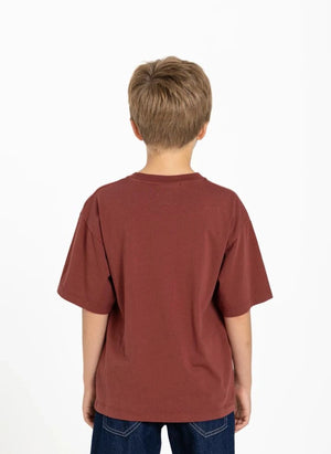 Smallable Kid - Nils Organic Cotton T-Shirt | Brick Red
