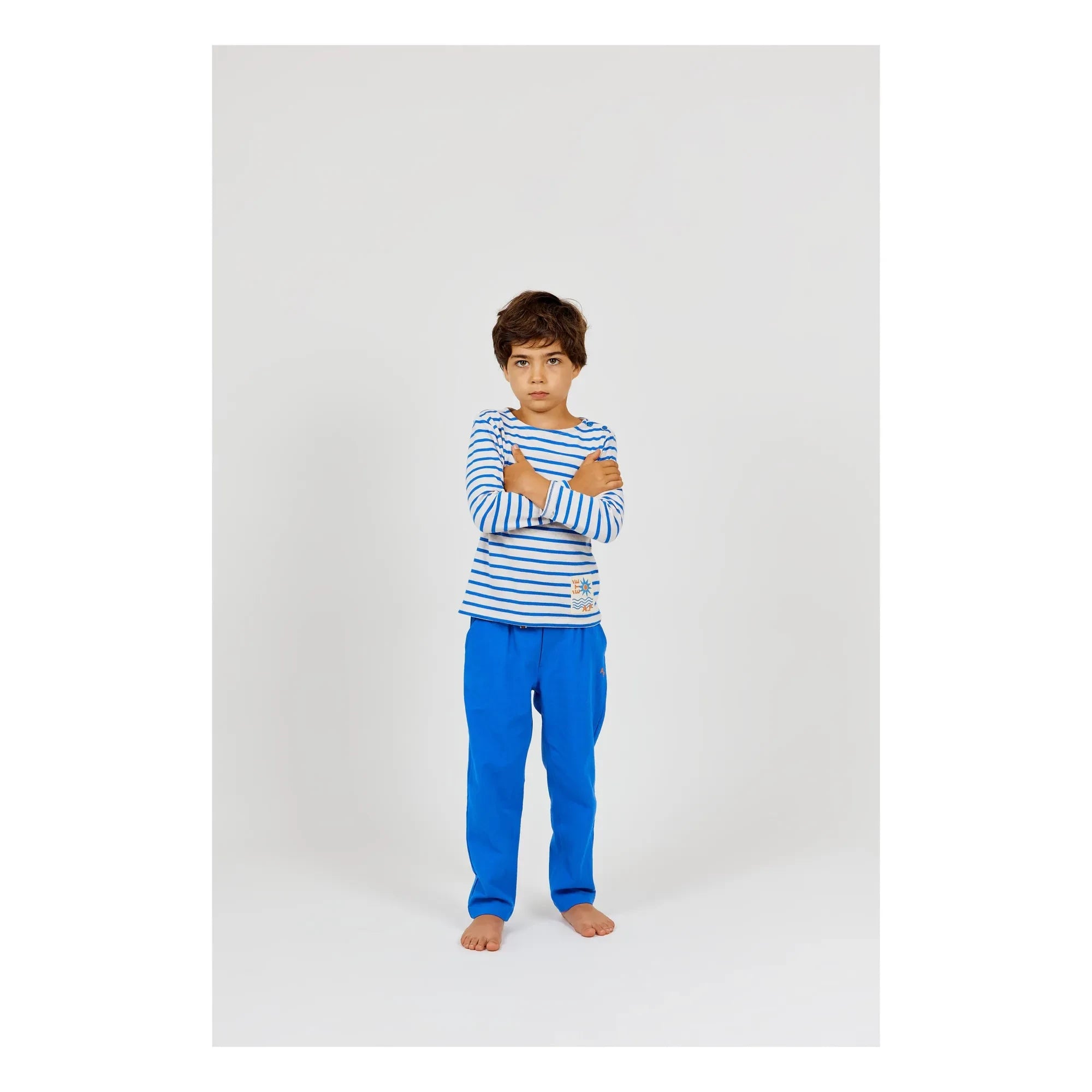 Arsène et Les Pipelettes - Flat Pants | Azure Blue