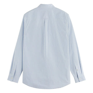 Scotch & Soda - Oxford çizgili gömlek | Mavi
