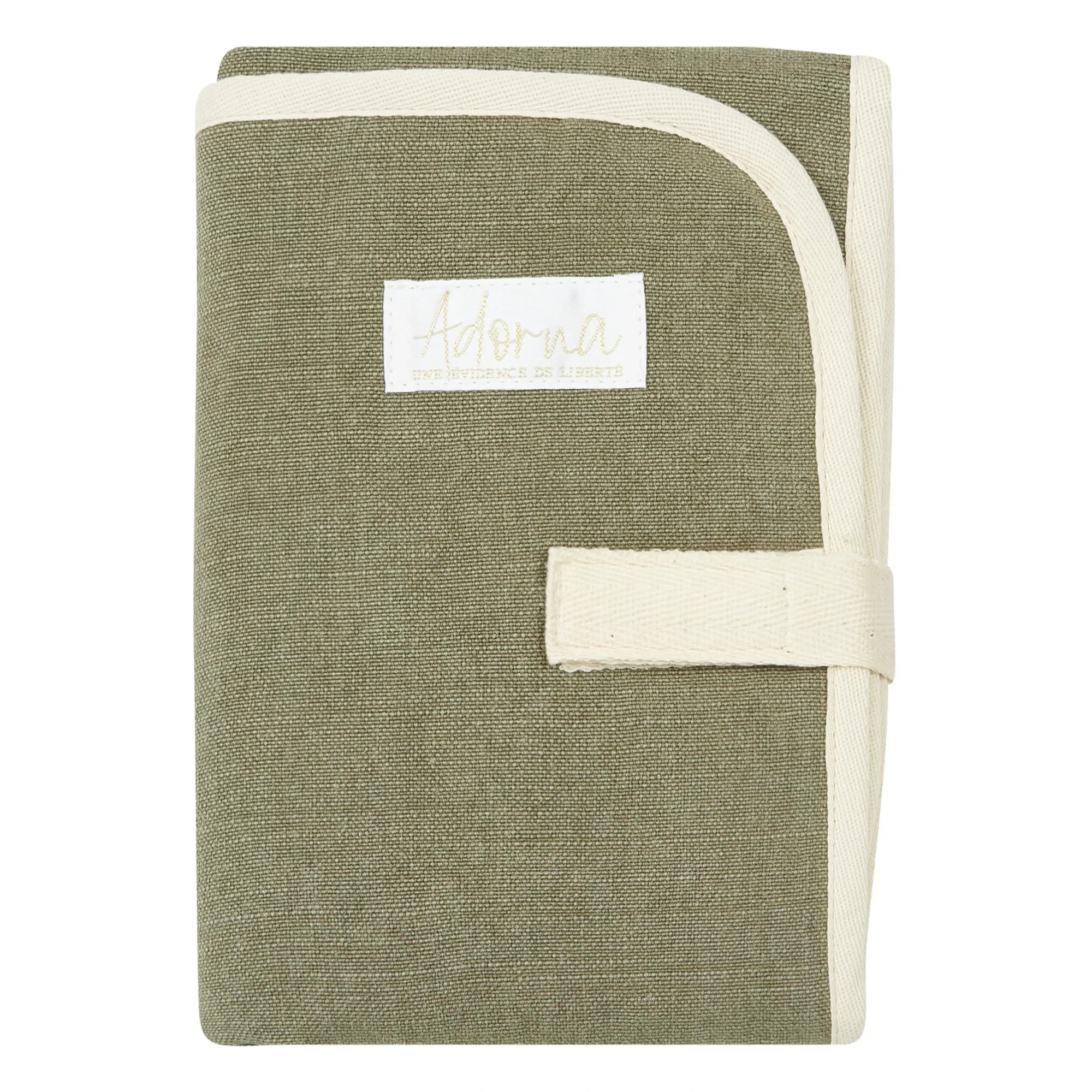 Adorna - Linen Travel Changing Mat | Khaki
