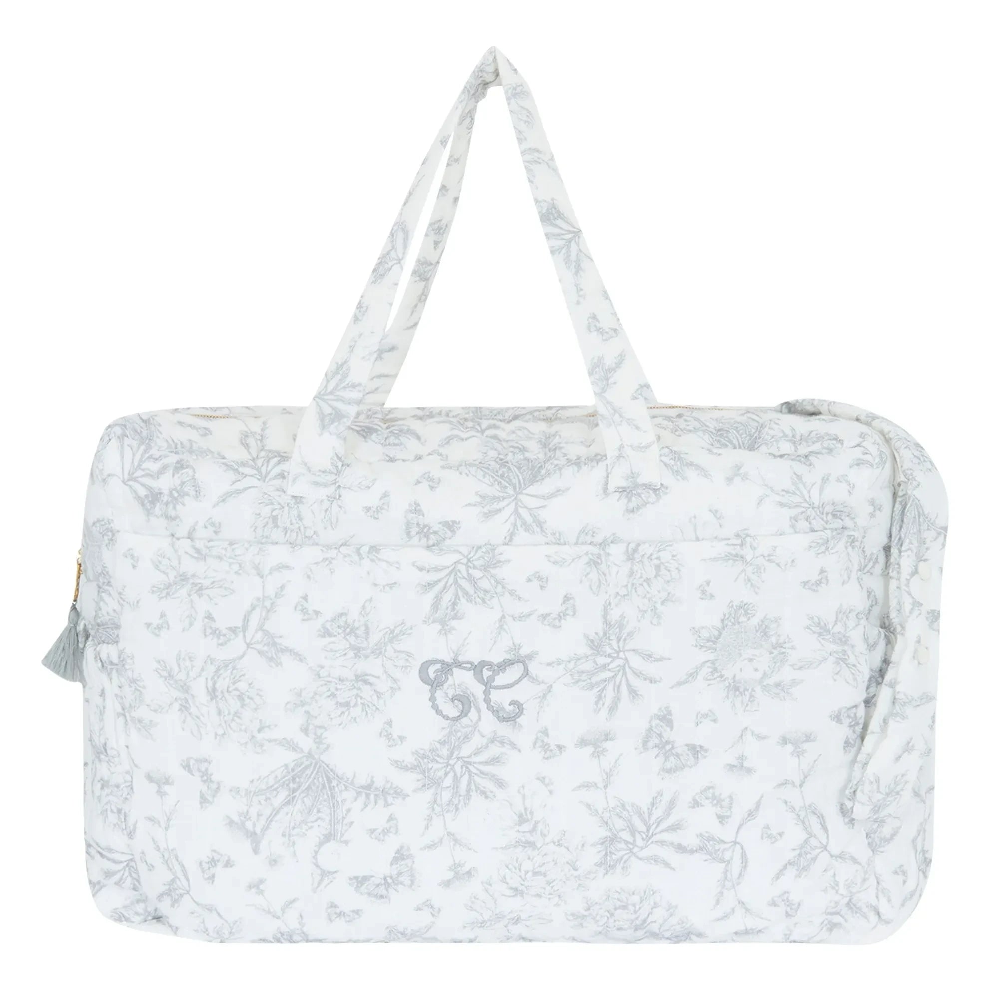Tartine et Chocolat - Toile de Jouy Baby Diaper Bag | Gray