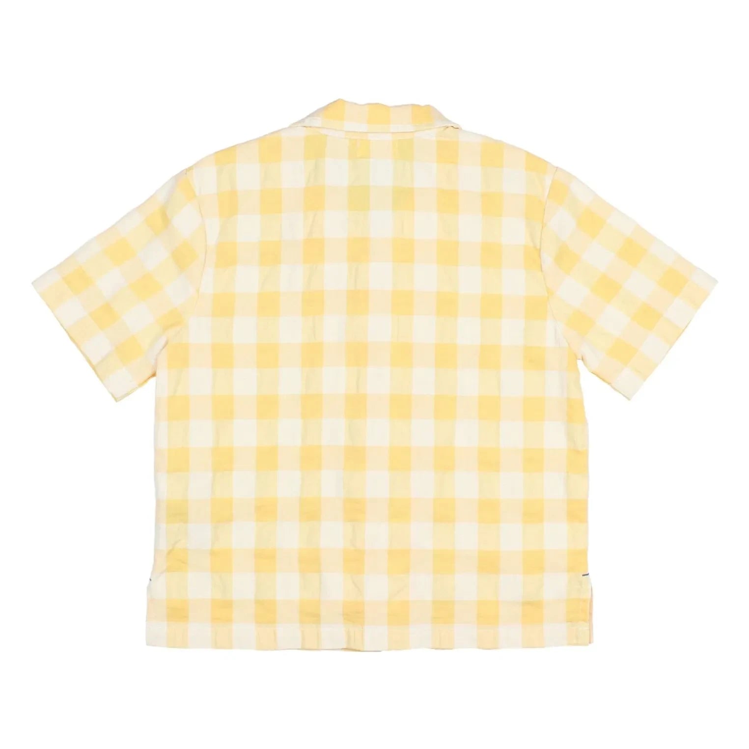 Búho - Gingham Seersucker Organik Pamuk Gömlek | Sarı