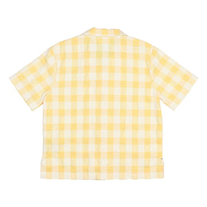 Búho - Gingham Seersucker Organik Pamuk Gömlek | Sarı