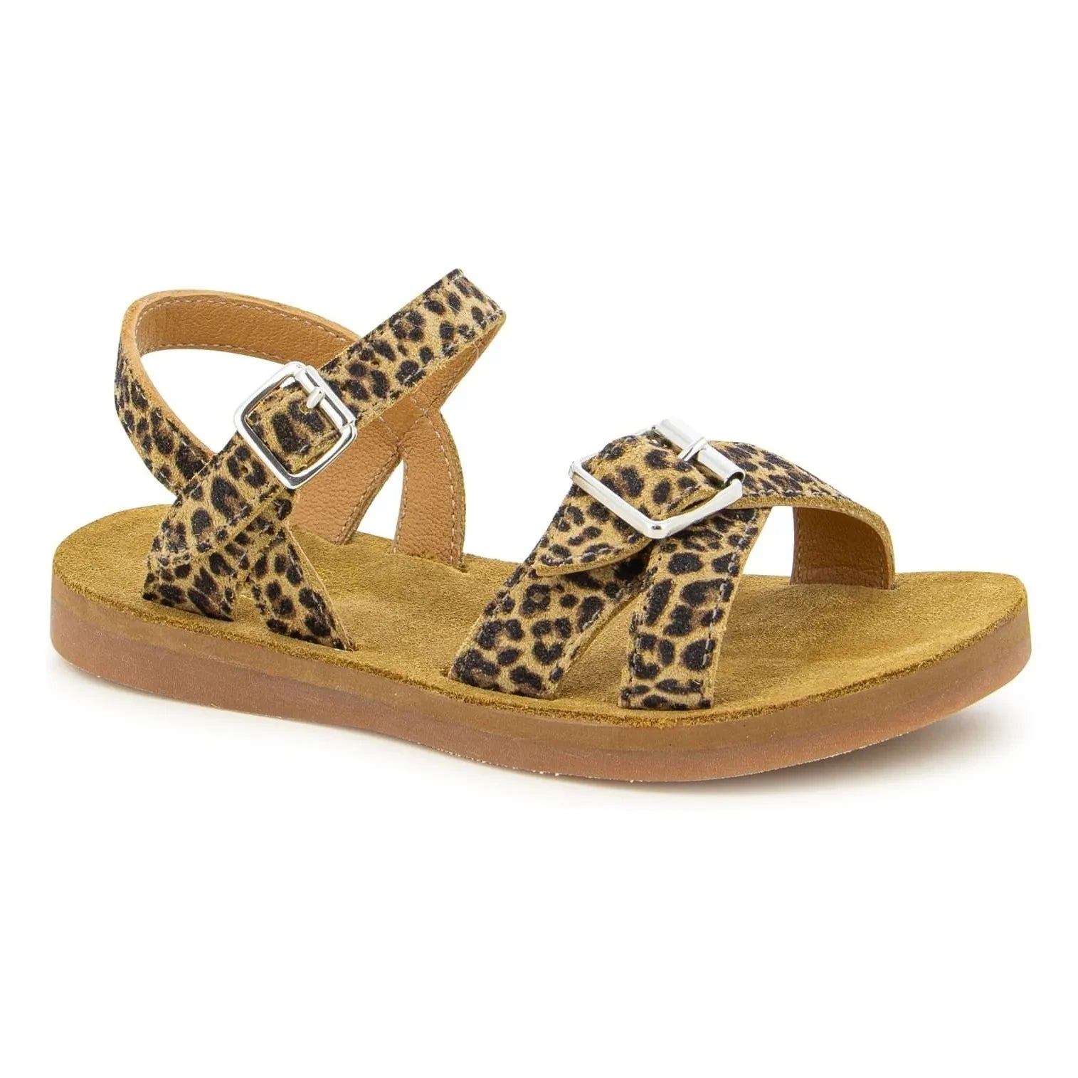 Pom d'Api - Beach-Air Crossy Sandal | Leopard