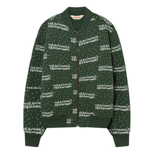 The Animals Observatory - Zebra Fermuarlı Sweatshirt | Koyu yeşil