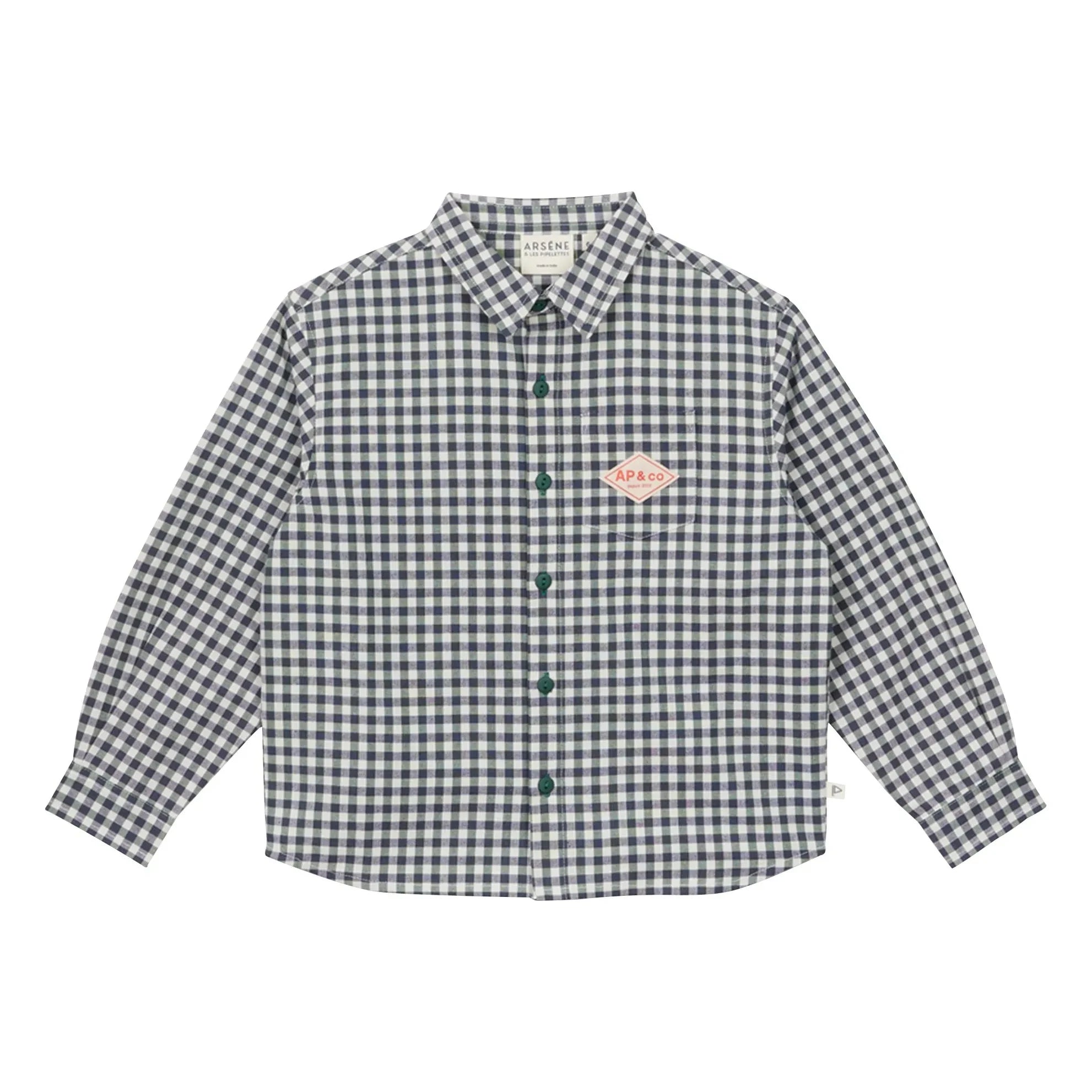 Arsène et Les Pipelettes - Gaetan Organic Cotton Shirt | Green