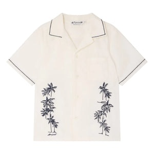 Bonpoint - Steve embroidered shirt Organic cotton | Cream