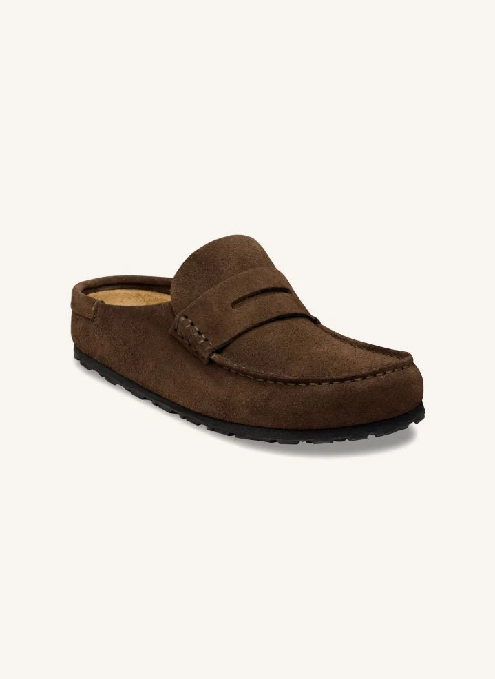 BIRKENSTOCK - Naples Sarımlı Süet Loafer | Açık kahverengi