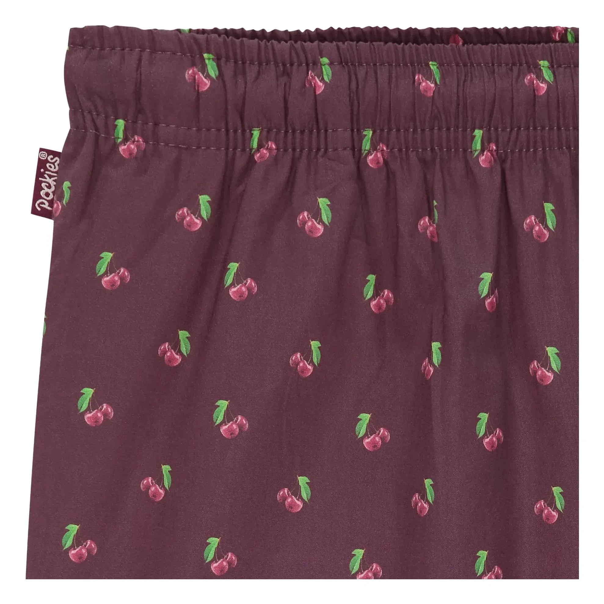 Pockies - Cherry Pijama Pantolonu | Kiraz kırmızısı
