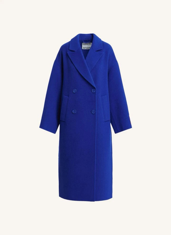 Essentiel Antwerp - Kelp Çift Taraflı Kaban | Indigo