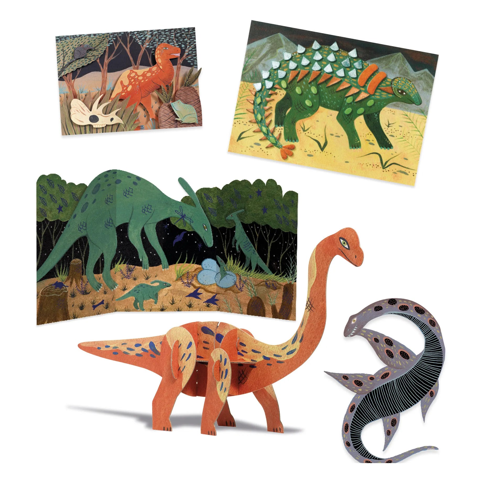 Djeco - Dinozorlar Çok Aktiviteli Set