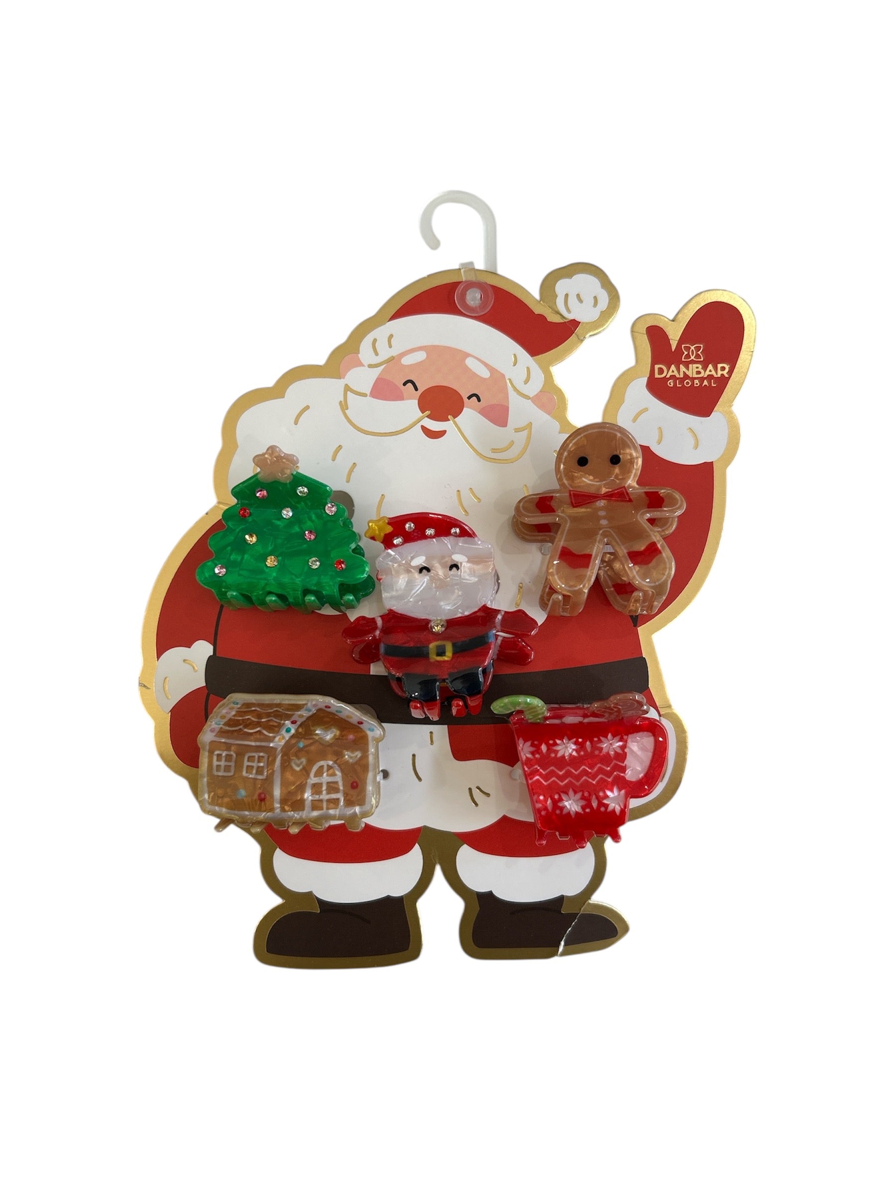 Dinossi - 5-piece Christmas New Year Children's Hair Clip Set