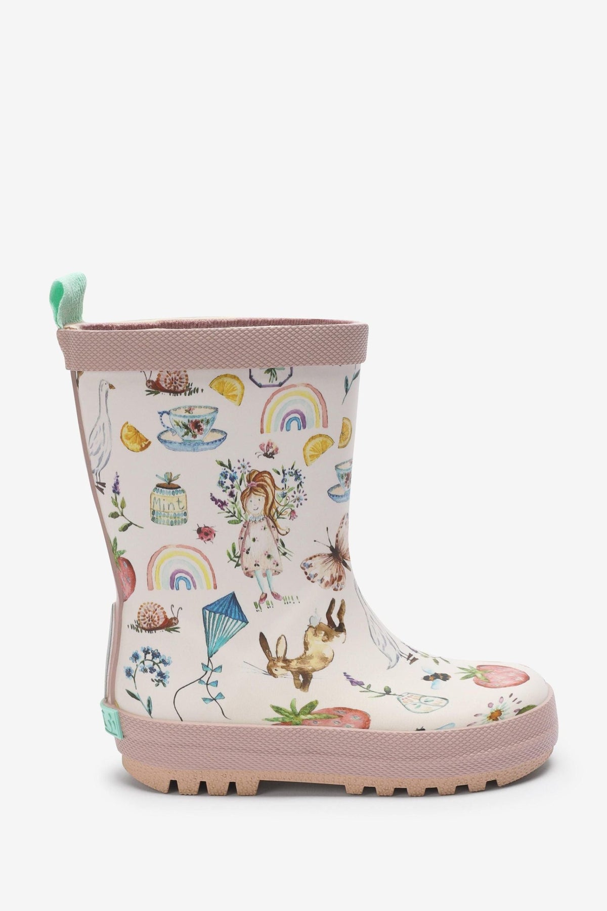 Dinossi - Happy Girl Cheerful Child Rain Boots - 28