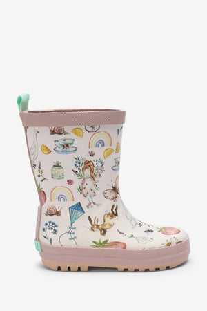 Dinossi - Happy Girl Cheerful Child Rain Boots - 28