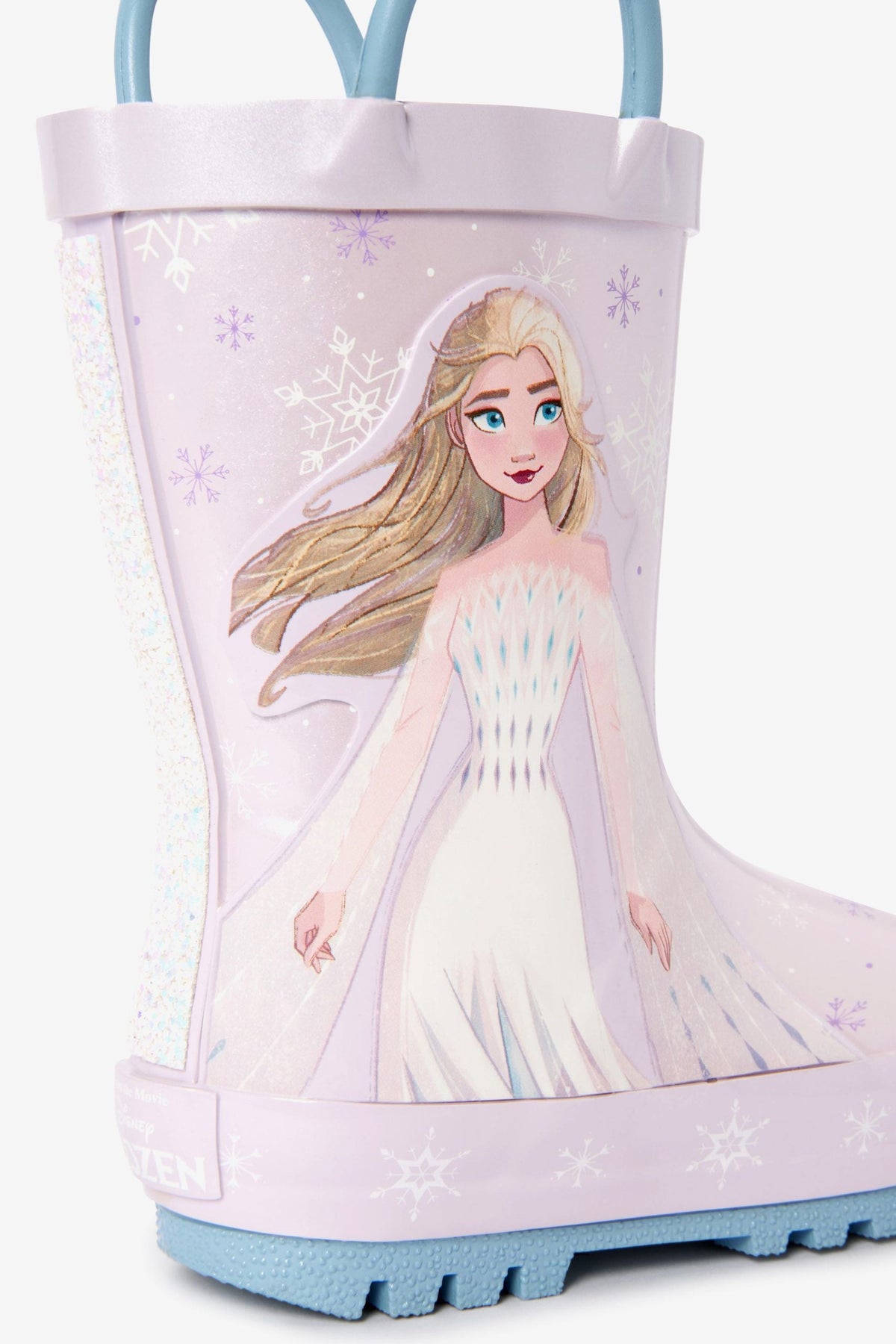 Dinossi - Frozen ELSA Soft Sole Girls Polar Fleece Rain Boots 