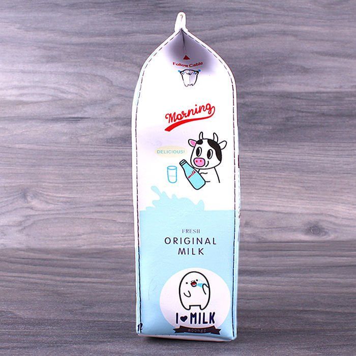 Dinossi - Scented Vanilla Milk Carton Shaped Pencil Case 
