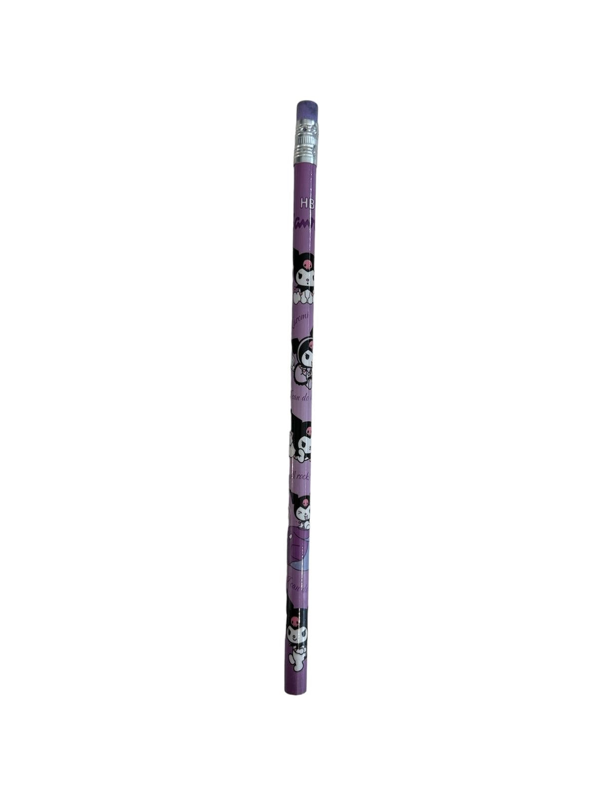 Dinossi Kuromi - HB Pencil with Eraser - Dark Purple