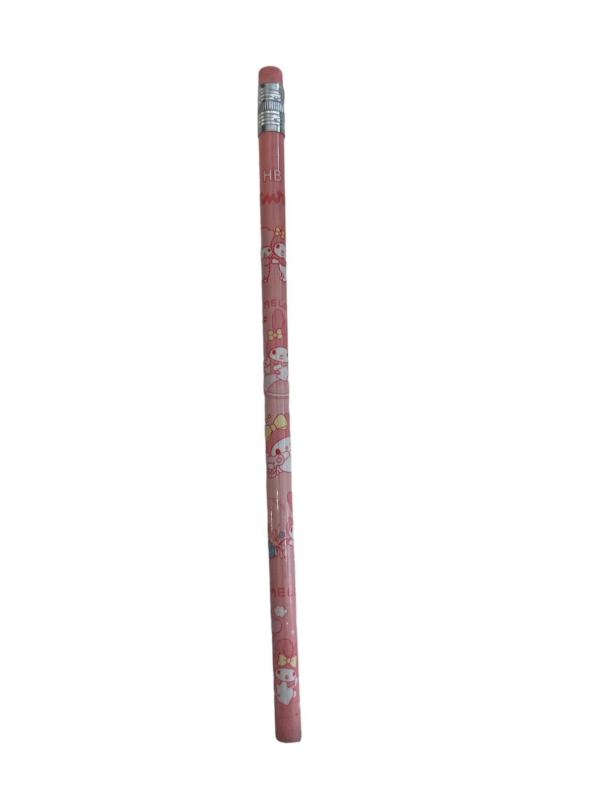 Dinossi Kuromi - HB Pencil with Eraser - Pink