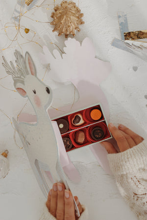 Dinossi - Christmas Reindeer Boxed Belgian Chocolate