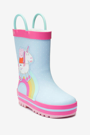 Dinossi - Peppa Pig Soft Sole Girls Rain Boots - 19 