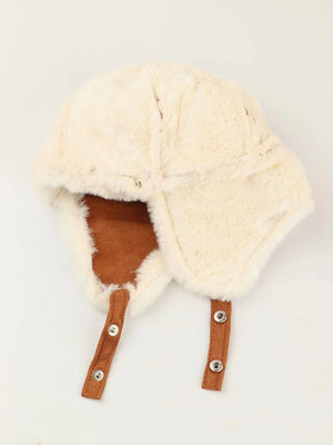 Dinossi - Polar Fur Pompom Pilot Child Hat 