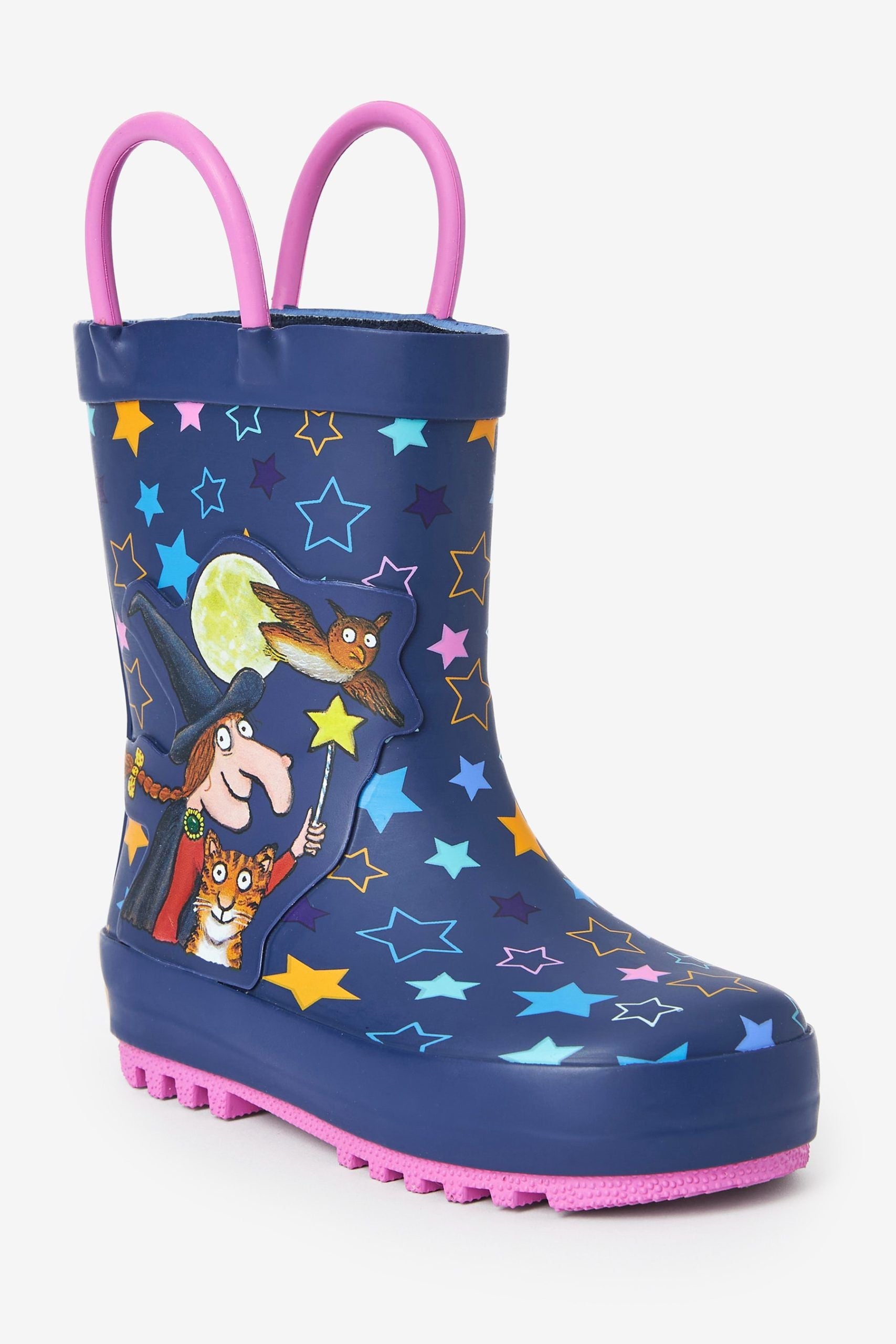 Dinossi – Room Of The Broom Sweet Witch Patterned Soft Sole Girls Rain Boots - 29 