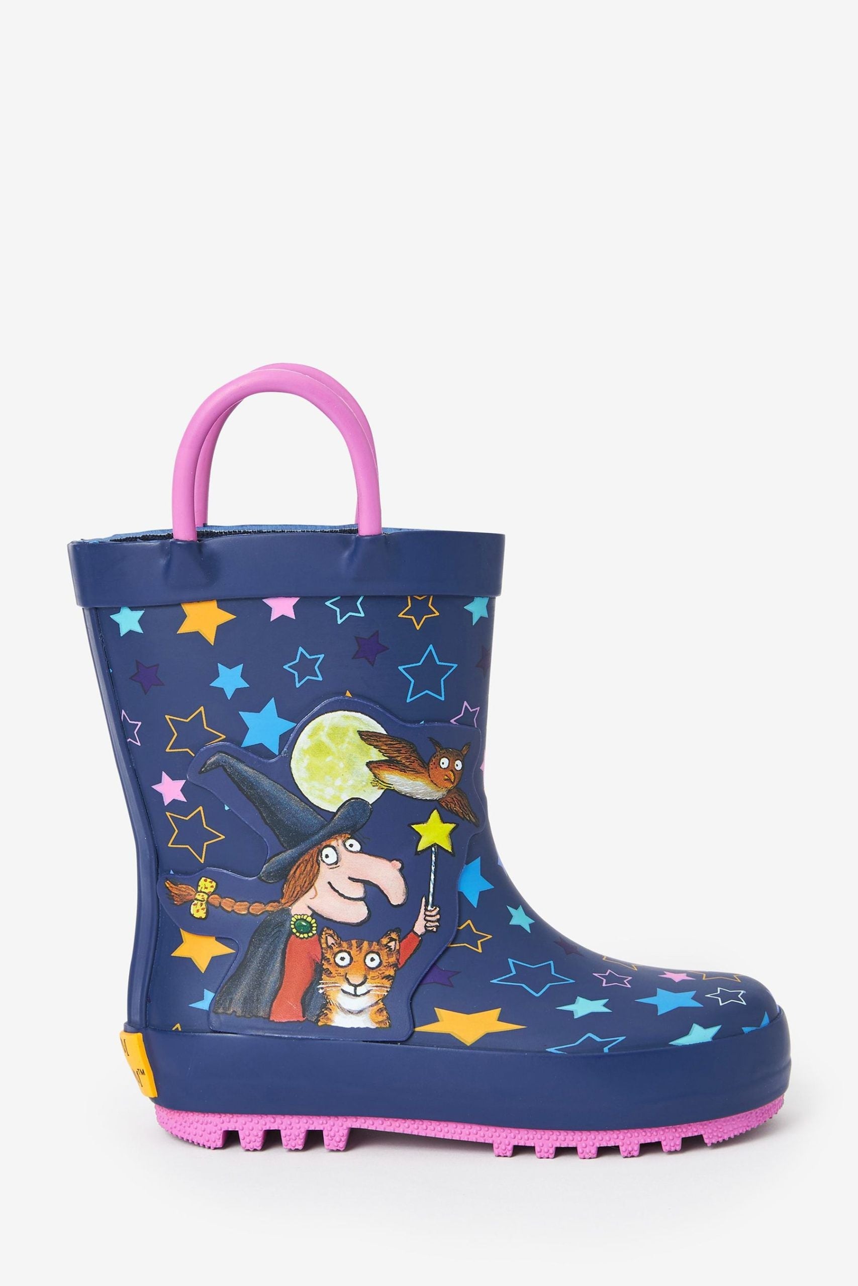 Dinossi – Room Of The Broom Sweet Witch Patterned Soft Sole Girls Rain Boots - 29 
