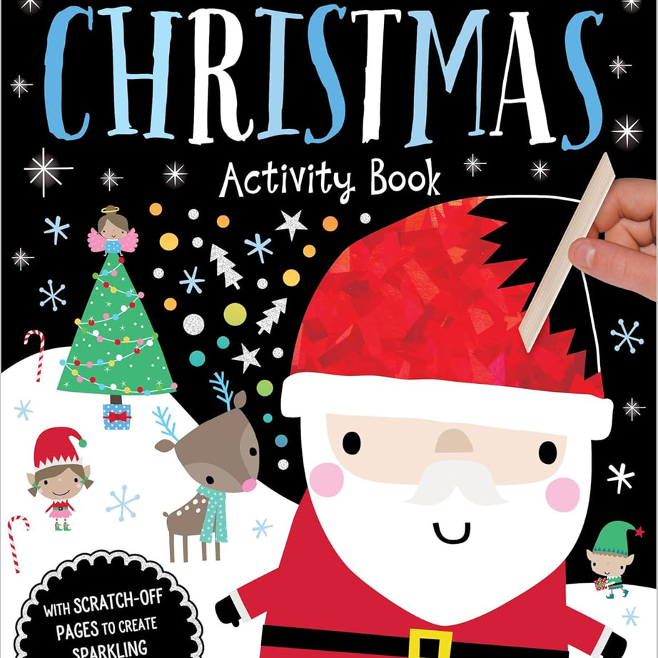 Dinossi - Scratch and Sparkle English Christmas Activity Book