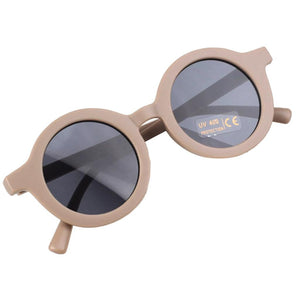 Dinossi - Sustainable Brown Round Kids Sunglasses 