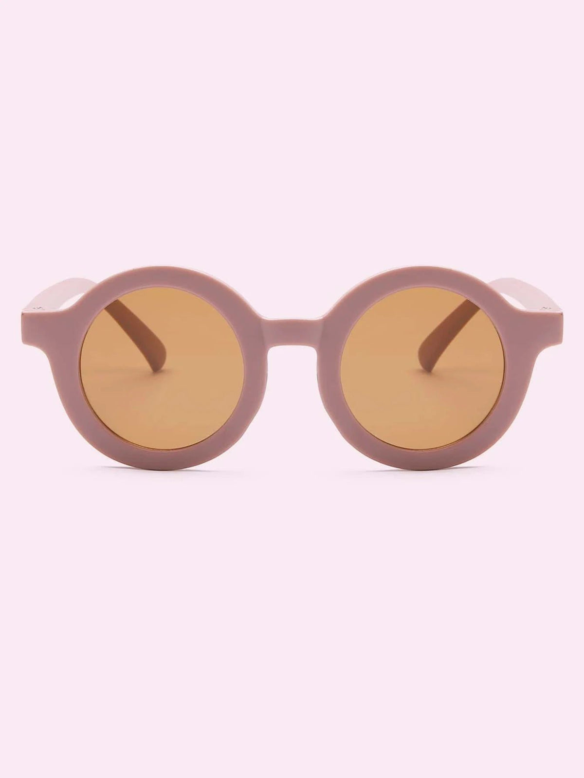 Dinossi - Sustainable Dark Purple Round Kids Sunglasses 