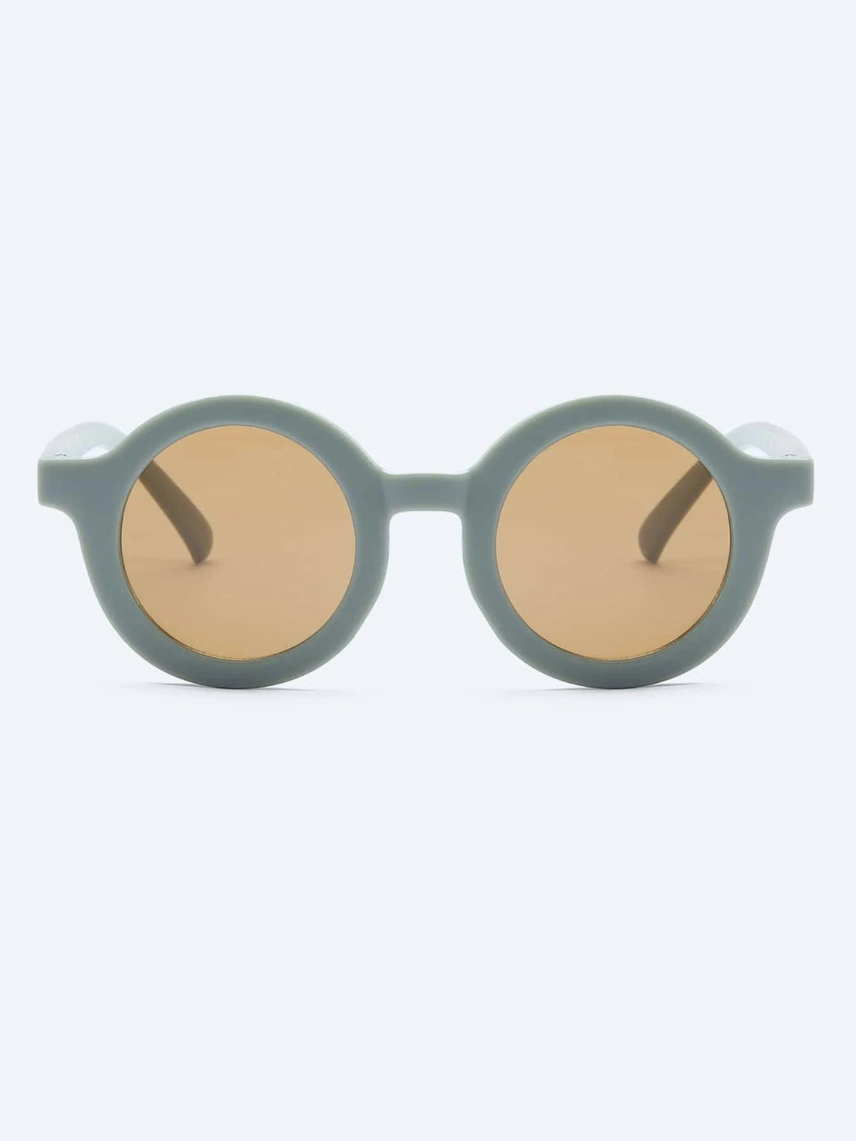 Dinossi - Sustainable Dark Green Round Kids Sunglasses 
