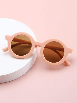 Dinossi - Sustainable Pink Round Kids Sunglasses 