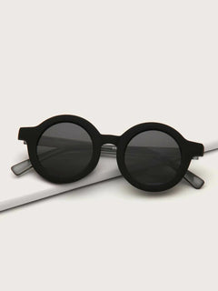 Dinossi - Sustainable Black Round Kids Sunglasses 