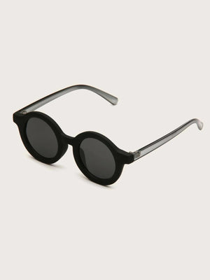 Dinossi - Sustainable Black Round Kids Sunglasses 