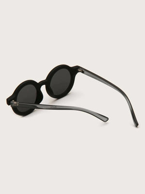 Dinossi - Sustainable Black Round Kids Sunglasses 