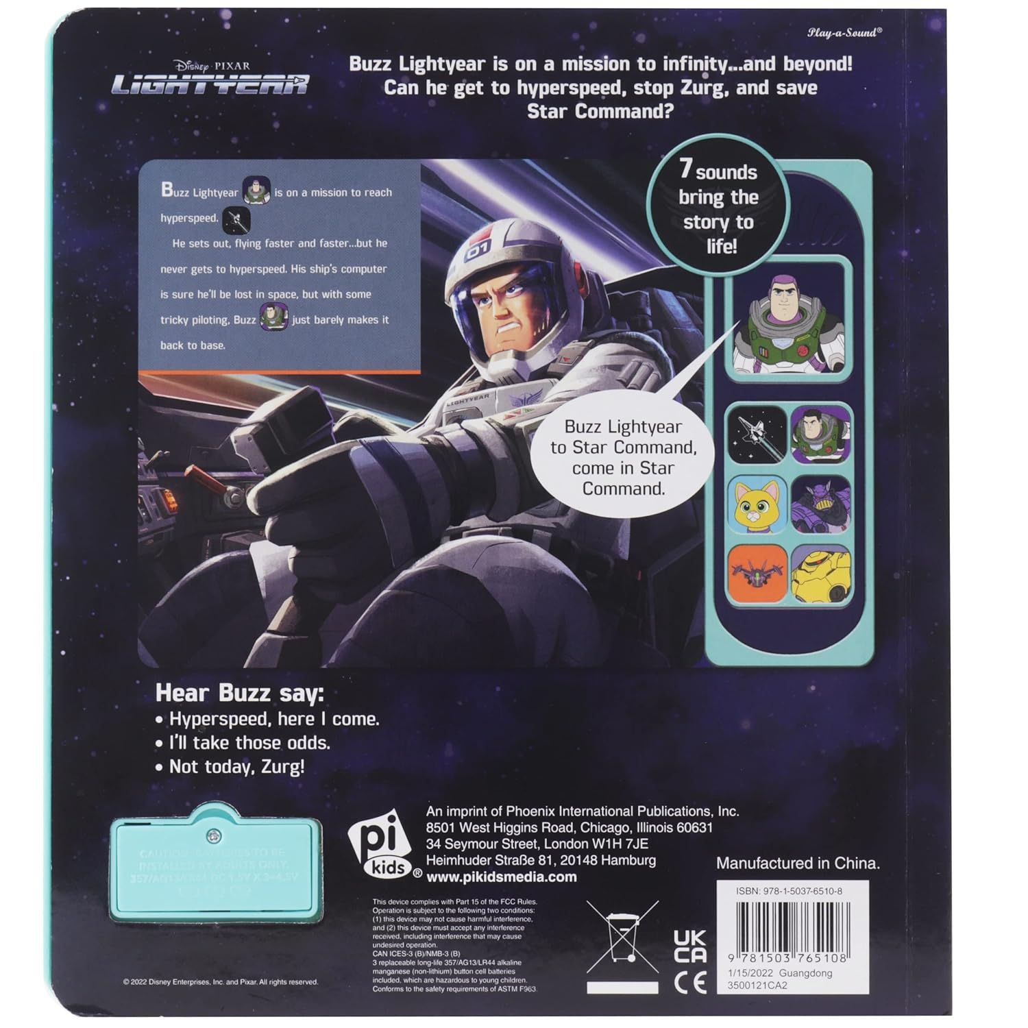 Disney Pixar Buzz Lightyear - English To Infinity and Beyond Interactive Audiobook