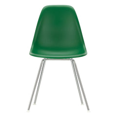 Vitra - DSX Plastic Chair - Chrome Frame - Charles & Ray Eames | Emerald Green