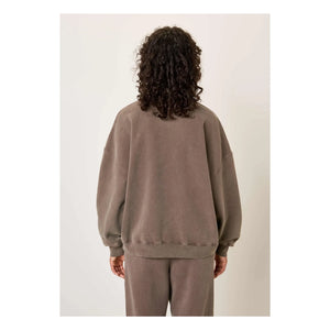 American Vintage - Plizzy Cotton Sweatshirt | Brown