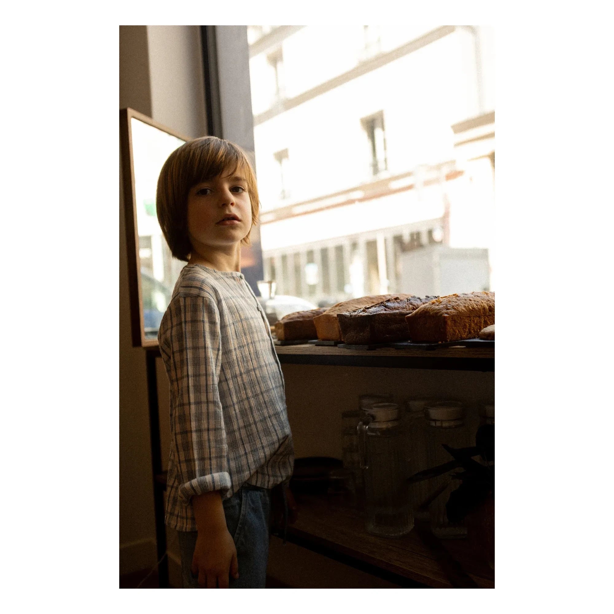 Louis Louise - Kurta Uncle Checkered | Blue